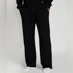 Comfrt Waffle Lounge Pants Onyx Black Size XL Unisex Drawstring Pockets